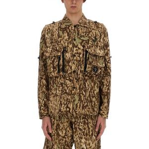 South2 West8 Men Camouflage Print Jacket